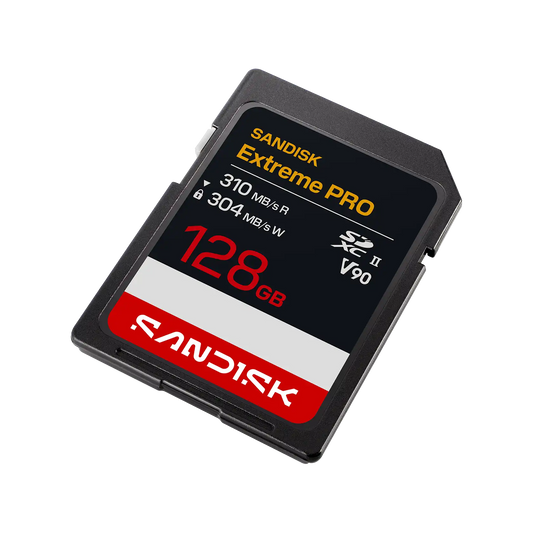 SANDISK Extreme PRO SD UHS-II V90 Card - 128GB