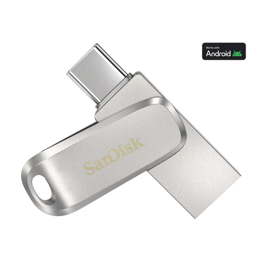 SanDisk Ultra Dual Drive Luxe USB Type-C - 32GB Silver