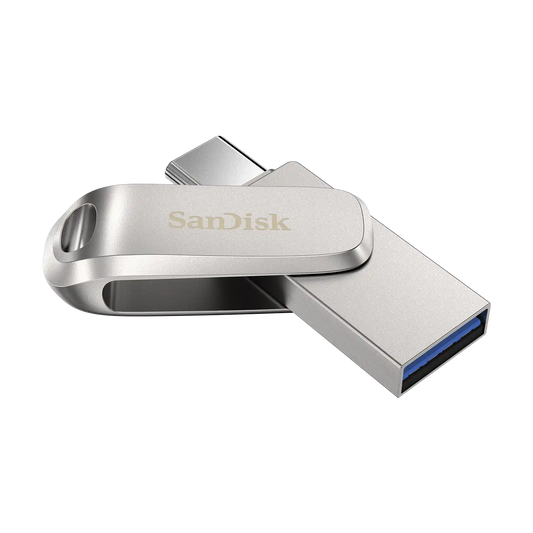 SanDisk Ultra Dual Drive Luxe USB Type-C - 32GB Silver