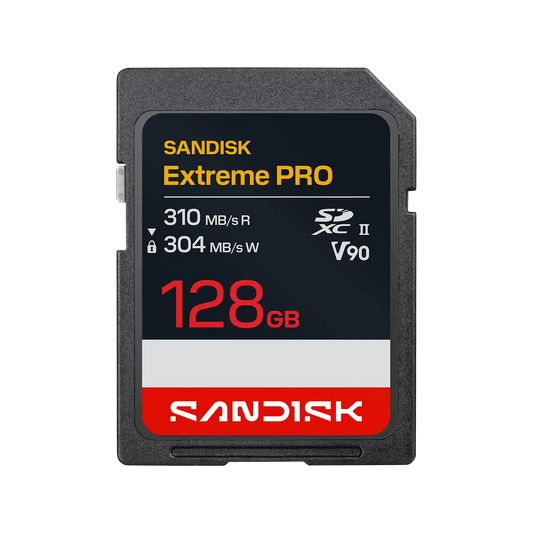 SANDISK Extreme PRO SD UHS-II V90 Card - 128GB