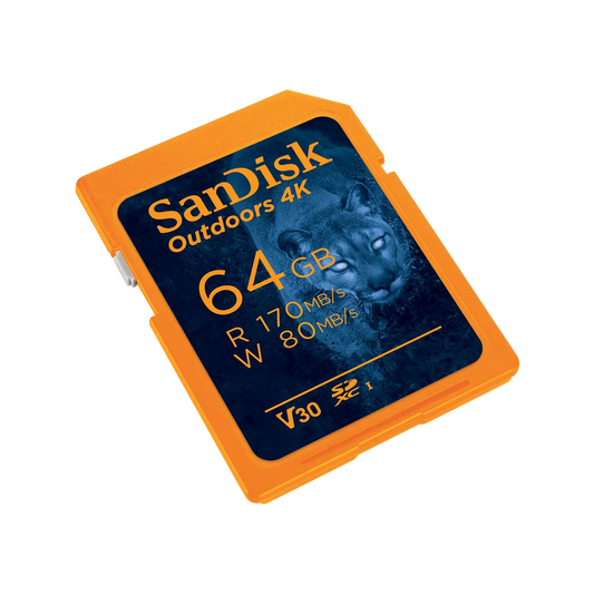 SanDisk Outdoors 4K SDXC UHS-I Card - 64GB 2-Pack